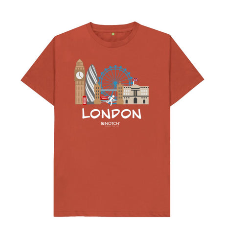 Rust London 26.2 White Text Men's T-Shirt