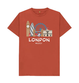 Rust London 26.2 White Text Men's T-Shirt