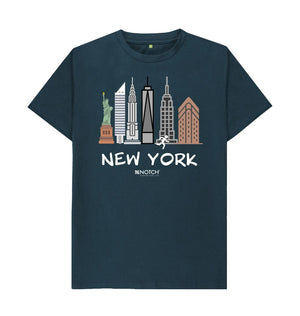 Denim Blue New York 26.2 White Men's T-Shirt
