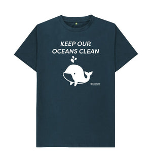 Denim Blue Men's Keep Our Oceans Clean T-Shirt