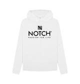 White Women's White Notch Hoodie