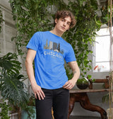 Men's 26.2 Chicago White Text T-Shirt