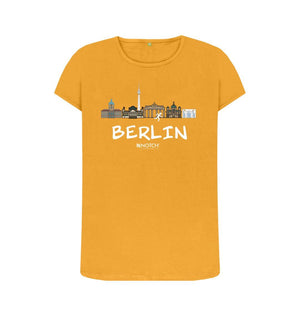 Mustard Berlin 26.2 White Text Women's T-Shirt