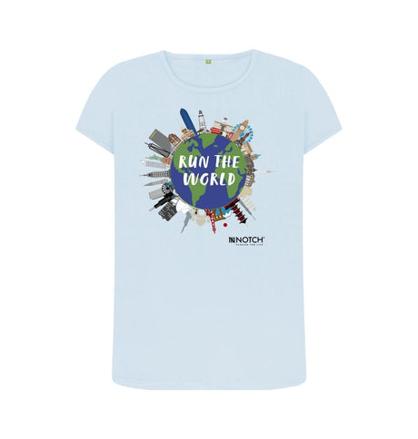 Sky Blue Women's Run The World T-Shirt