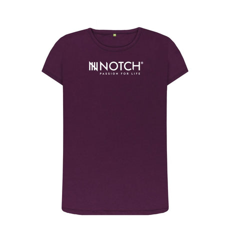 Purple Women's Notch Logo T-Shirt